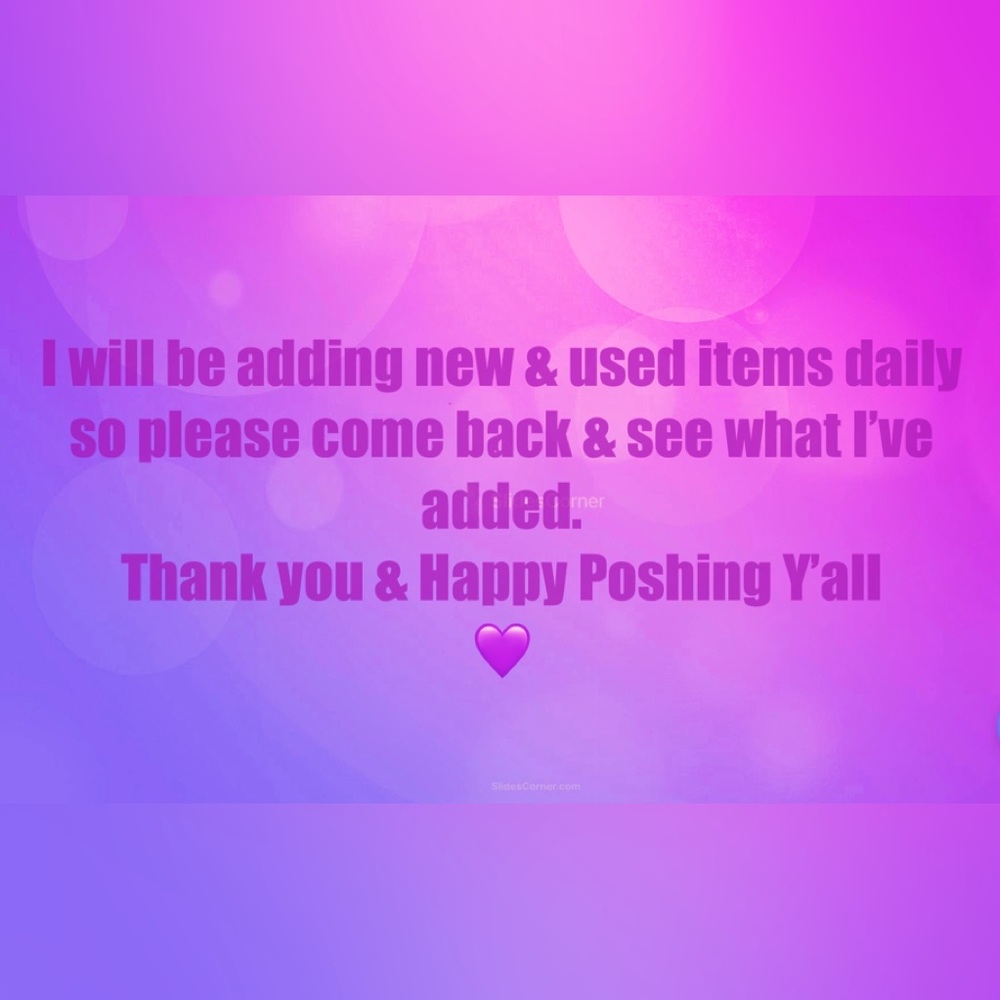 Hi-I will be adding new & used items daily. Please come back to check them out
